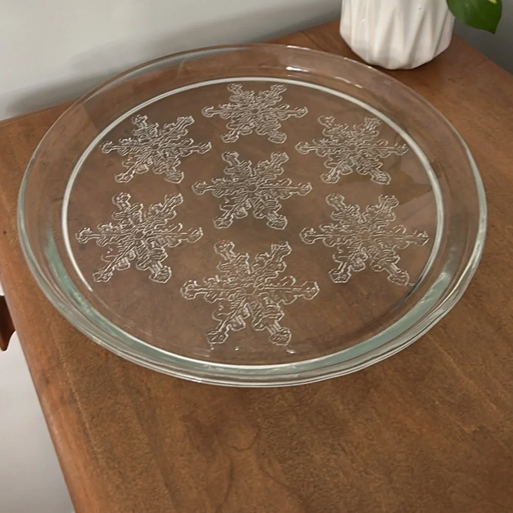 Elegant 13 inch Clear Glass Serving Platter